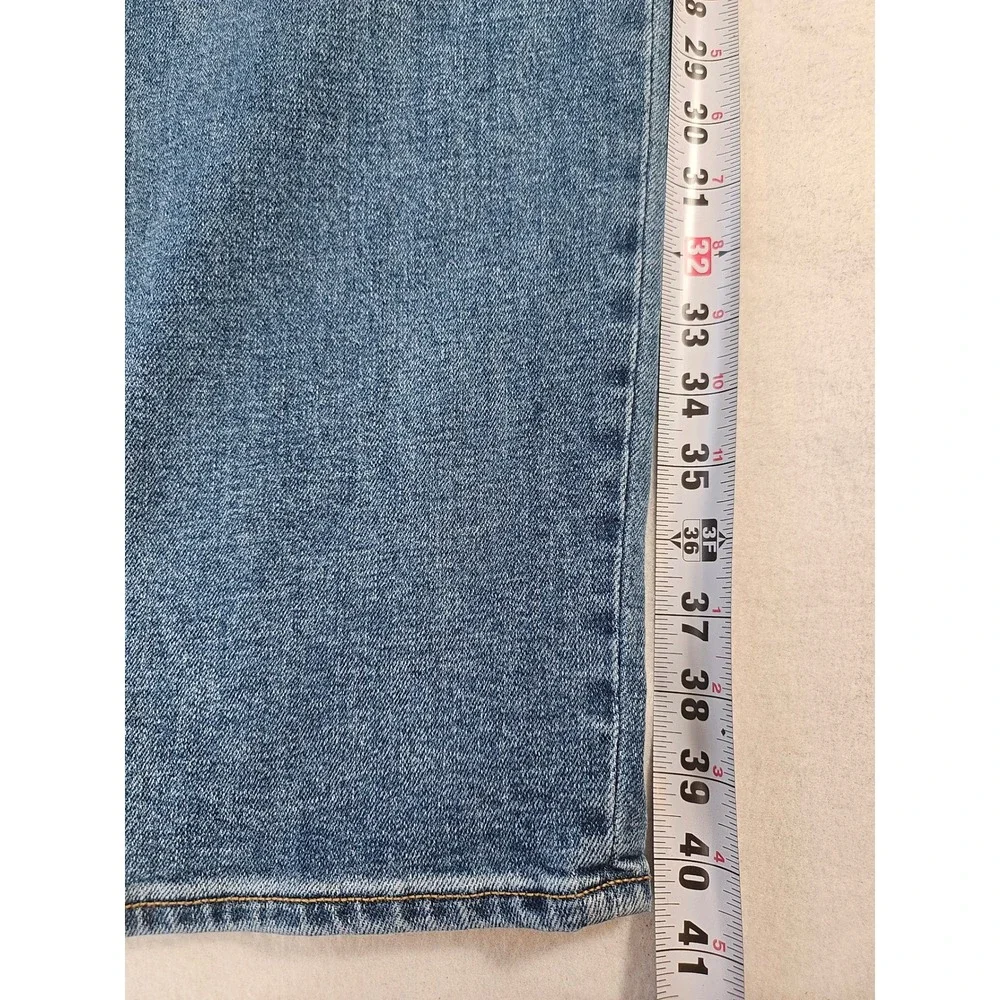 Old Navy OG Loose High Rise Jeans Womens 14 Medium Wash Straight Leg Denim